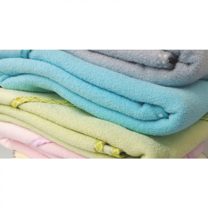 Prosop cu gluga, Qmini, Din bumbac, 80x80 cm, Pink [4]