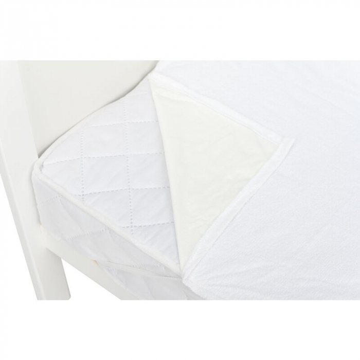 Protectie impermeabila, Qmini, Pentru patuturi 160x80 cm, Alb [6]