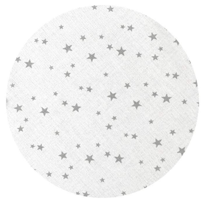 Protectie laterala, MimiNu, Pentru patut bebe, Tip Bumper impletit, Din bumbac, Din materiale certificate Oeko Tex Standard 100, Lungime 220 cm, Mini Gray Stars [5]