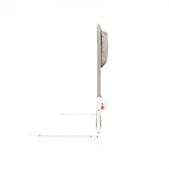 Protectie laterala pat, Lionelo, Hanna, Cu buzunar accesorii, 150x66 cm, Conform cu standardul european de securitate BS7072, Bej [6]