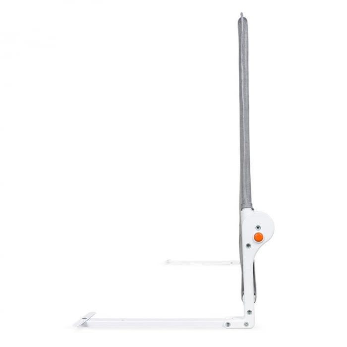 Protectie laterala pat, Lionelo, Hanna, Cu buzunar accesorii, 150x66 cm, Conform cu standardul european de securitate BS7072, Gri [8]