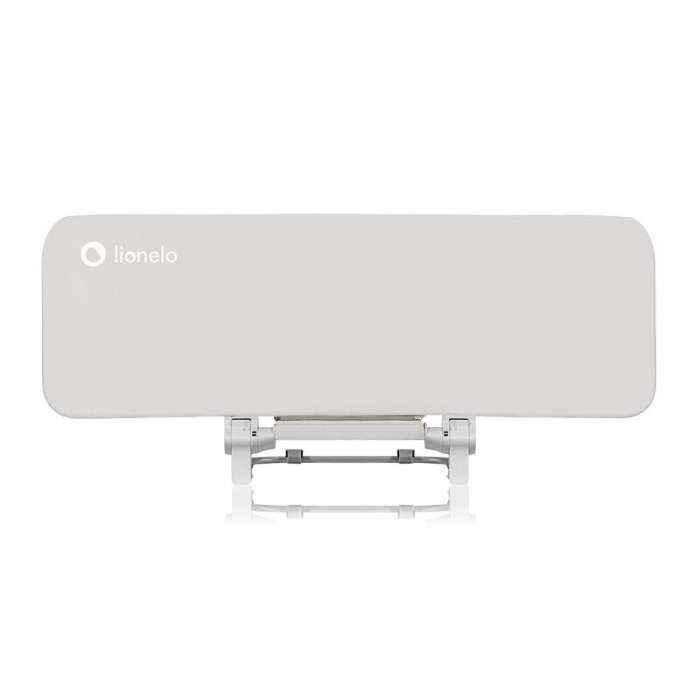 Protectie laterala pat, Lionelo, Lora, Pliabila, Sistem de blocare StandSafe, Geanta de transport inclusa, 105 x 45 cm, Bej [1]