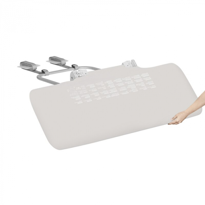 Protectie laterala pat, Lionelo, Lora, Pliabila, Sistem de blocare StandSafe, Geanta de transport inclusa, 105 x 45 cm, Bej [9]
