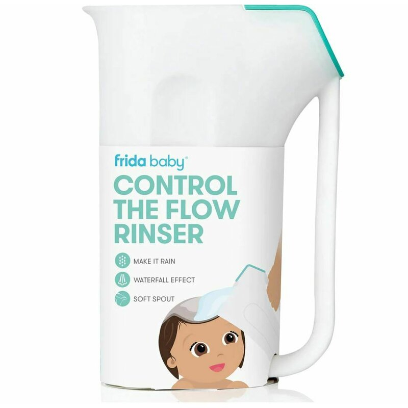 Recipient de clatire, Fridababy, Control The Flow Rinser, 2 moduri de turnare, Protectie ochi si urechi, Maner ergonomic, Compatibila cu masina de spalat vase, Alb [1]