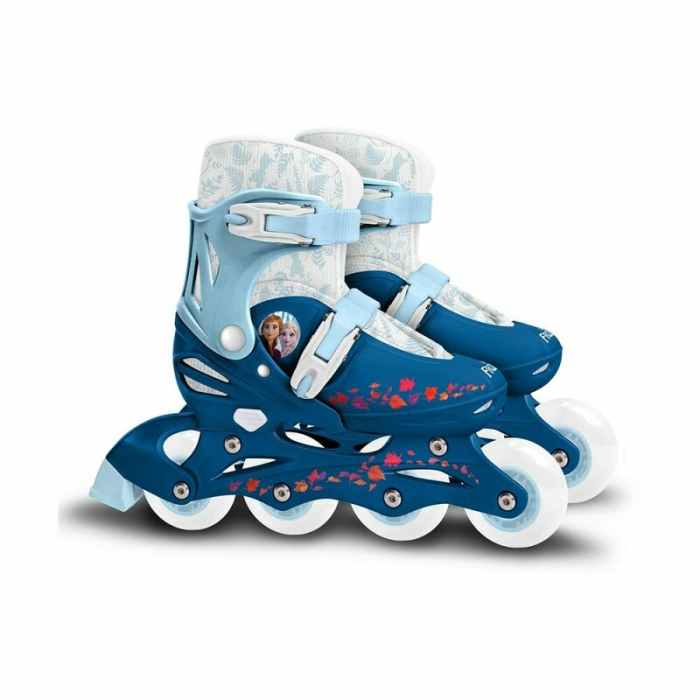 Role, Stamp, Frozen, Cu 4 roti, Ajustabile, Inchidere prin velcro, Cu frana, Marime 30-33, Albastru [3]