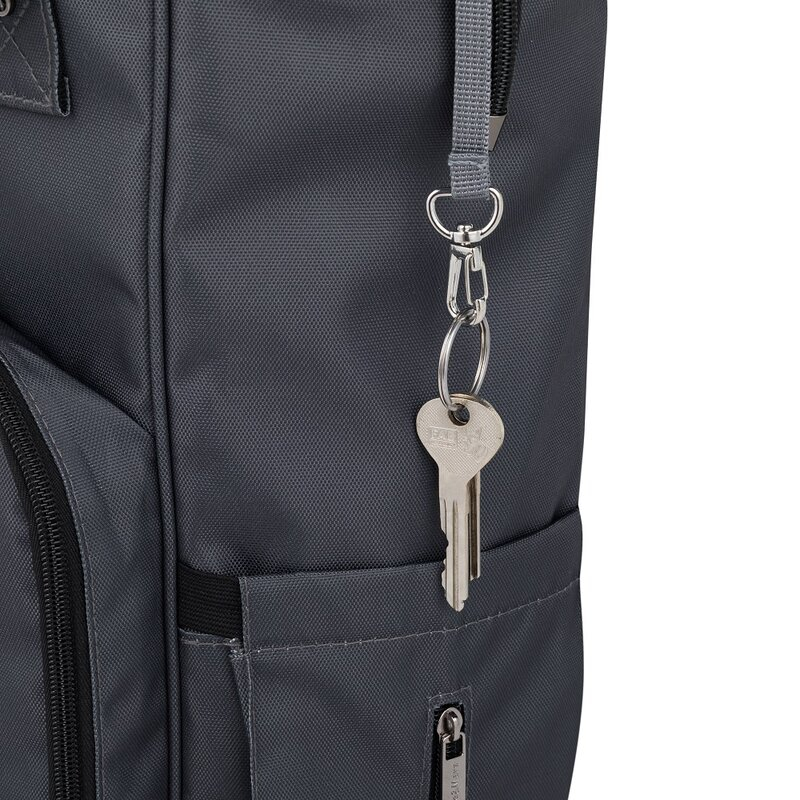Rucsac pentru mamici, Petite&Mars, Jack, Cu 11 compartimente, Cu buzunare termice, Saltea de infasat inclusa, 30 x 42 x 15 cm, Ultimate Grey [8]