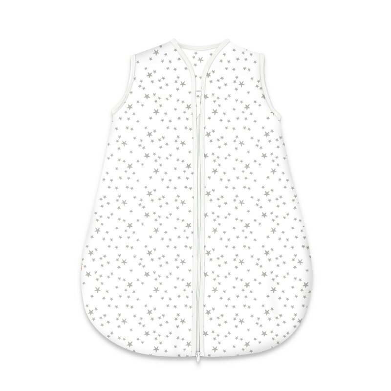 Sac de dormit, MimiNu, Pentru bebelusi, De iarna, Din bumbac certificat Oeko Tex Standard 100, Cu fermoar, 70 cm, 0 - 6 luni, 2.5 Tog, Mini Grays [1]