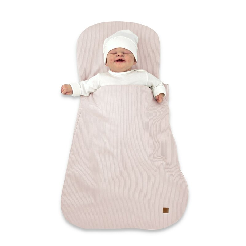 Sac de dormit multifunctional, MimiNu, Pentru patut, landou sau cosulet, Din bumbac interlock, Materiale certificate Oeko Tex Standard 100, Soft Powder Pink [4]