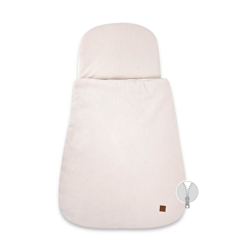 Sac de dormit multifunctional, MimiNu, Pentru patut, landou sau cosulet, Din bumbac interlock, Materiale certificate Oeko Tex Standard 100, Soft Powder Pink [2]