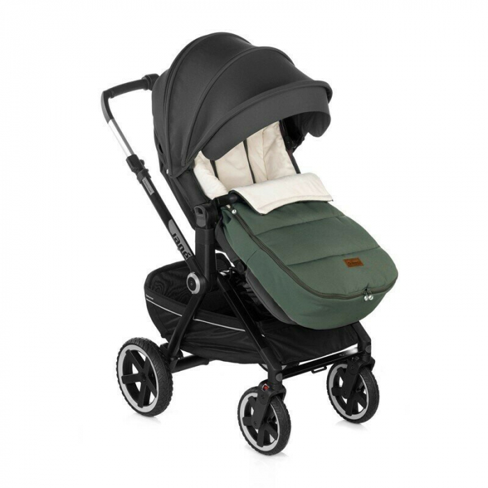 Sac de iarna, Jane, Dart, Pentru carucior, Universal, 13 x 45 x 93 cm, Material exterior hidrofug, Botanic [5]