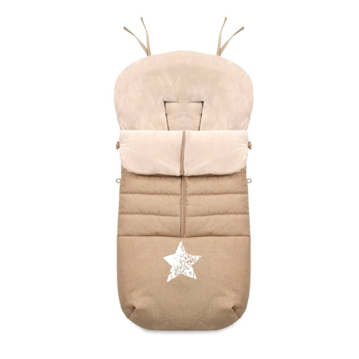 Sac de iarna, Jane, Nest, Pentru carucior, Universal, 95 x 46 cm, Material interior din fleece, Sesame [1]