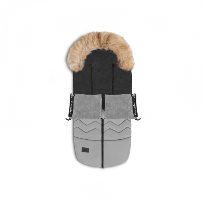 Sac de iarna, Lionelo, Frode, Pentru carucior, 90x45 cm, Impermeabil, Universal, Gri [7]