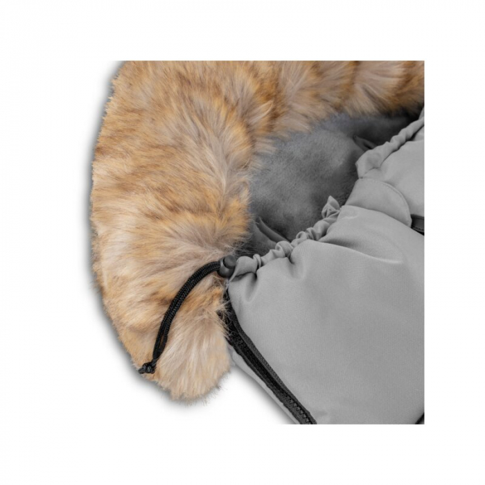 Sac de iarna, Lionelo, Frode, Pentru carucior, 90x45 cm, Impermeabil, Universal, Gri [12]