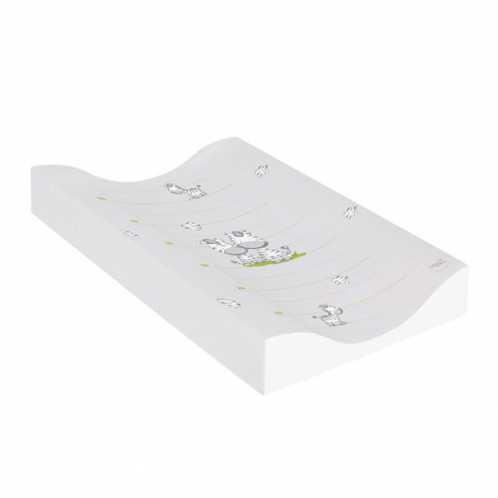 Saltea de infasat, Ceba Baby, Cosy, Moale, Cu taliometru, 50 x 70 cm, 0-12 luni, Grey Zebra [2]