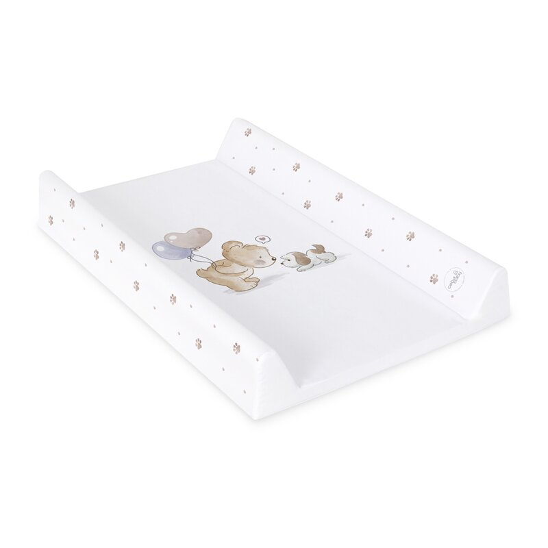 Saltea de infasat, Ceba Baby, Cu Intaritura, Pentru comode, masute de infasat si patuturi, 50x70 cm, Fara BPA, Certificata Oeko-Tex Standard 100, 0 luni+, Ultra Light Friends Forever [2]