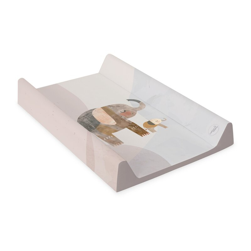 Saltea de infasat, Ceba Baby, Moale, Pentru comode si masute de infasat, 50x70 cm, Fara BPA, Certificata Oeko-Tex Standard 100, 0 luni+, Basic Elephant [3]