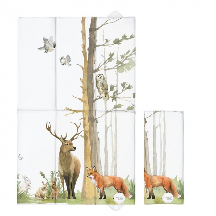 Saltea de infasat, Ceba Baby, Pliabila, 60 x 40 cm, Woodland [1]