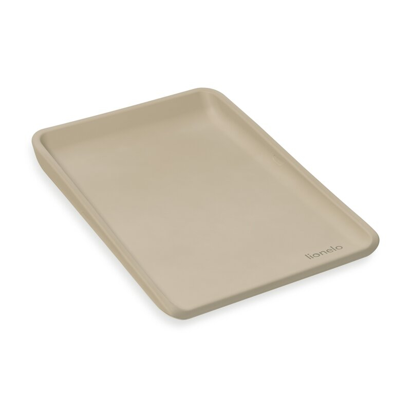 Saltea de infasat, Lionelo, Megs, Moale, Utilizabil si fara husa, Impermeabila, Design ergonomic, 70x49 cm, Fara BPA, Conform cu standardul de securitate EN71-3, 0 luni+, Bej [1]