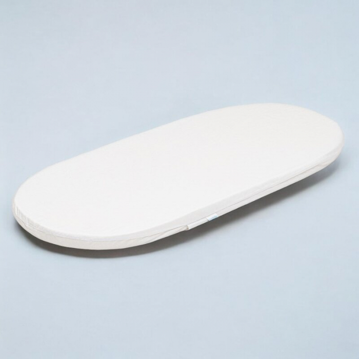 Saltea landou, New Baby, Standard, Husa detasabila si lavabila, Din spuma poliuretanica, 75x35x3.5 cm, 0 luni+, Alb [2]