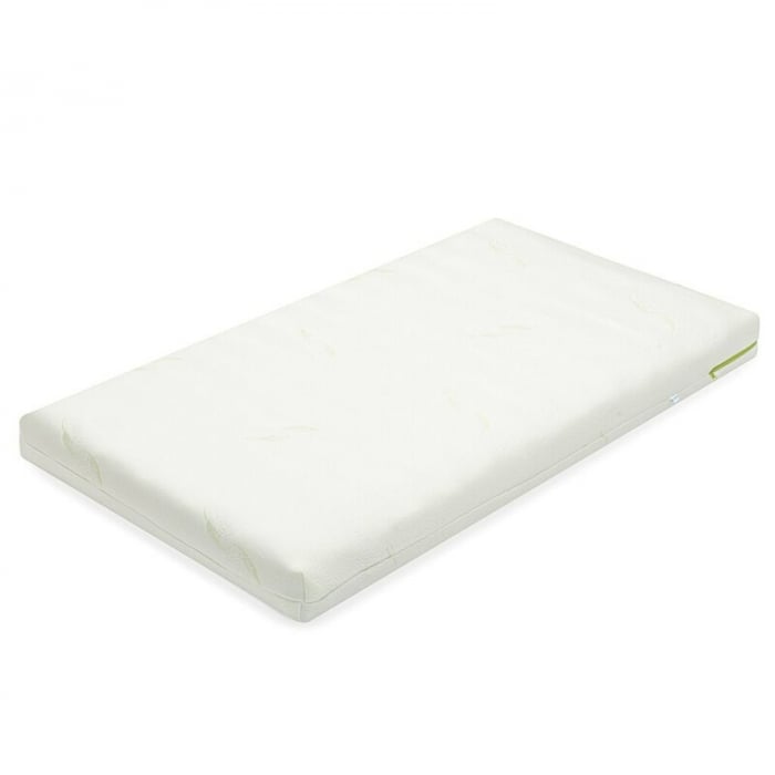 Saltea pentru patut, New Baby, Classy, 120x60x12 cm, Cu Aloe Vera, Compozitie Visco-Molitan-Cocos, Hipoalergenica si antibacteriana, Cu husa detasabila, Alb [2]
