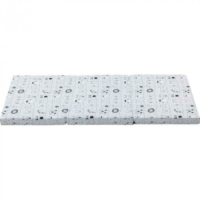 Saltea pliabila, FreeON, Pentru patut, Cu husa detasabila din bumbac, Pentru patut de dimensiunea 120x60 cm, Conform cu standardul european de securitate EN 16890/2021, Animal Kingdom [3]