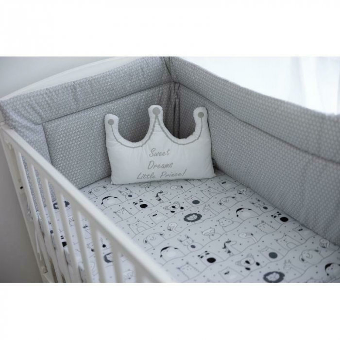 Saltea pliabila, FreeON, Pentru patut, Cu husa detasabila din bumbac, Pentru patut de dimensiunea 120x60 cm, Conform cu standardul european de securitate EN 16890/2021, Animal Kingdom [2]