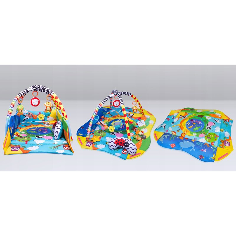 Salteluta interactiva, Lionelo, Anika, Cu jucarii, Oglinda, Perna, Conform cu standardul european de securitate EN71, Multicolor [3]