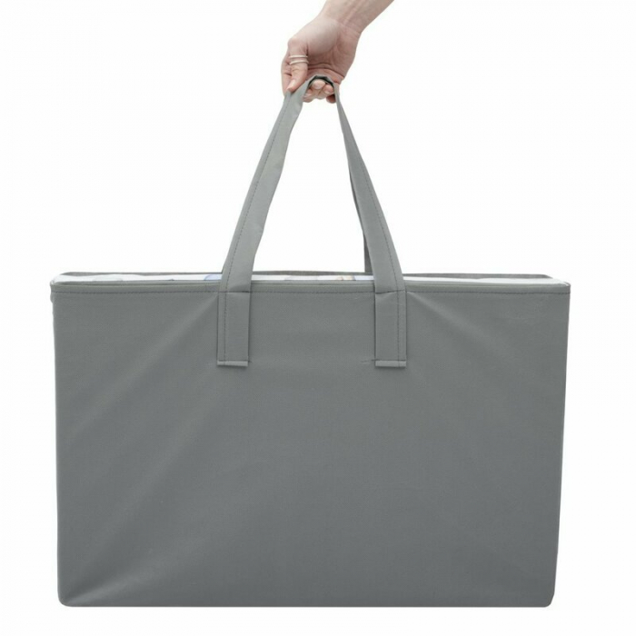 Salteluta pliabila, New Baby, Standard, Pentru patut, Cu geanta de transport inclusa, Cu husa detasabila din bumbac, Din spuma, 120x60x5 cm, 0 luni+, Koala Blue [4]