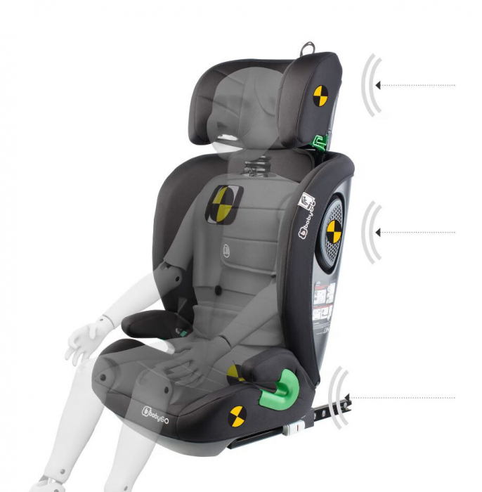 BabyGo - Scaun auto SafeChild2  Grey, 100-150 cm, certificat R129 [6]