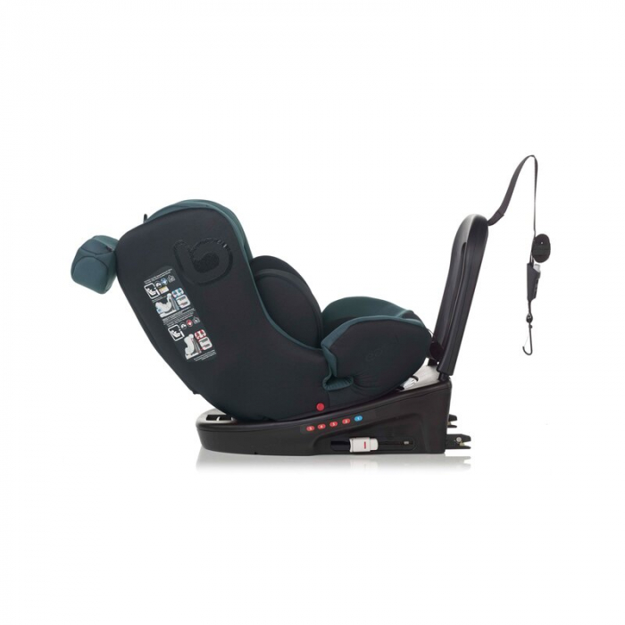Scaun auto, Be Cool, Easy I-Size, Rotire 360 grade, 40 - 150 cm, 0 - 36 kg, Cu Isofix si Centura Top Tether, Conform cu standardul european de securitate ECE R129, Be Petrol [21]