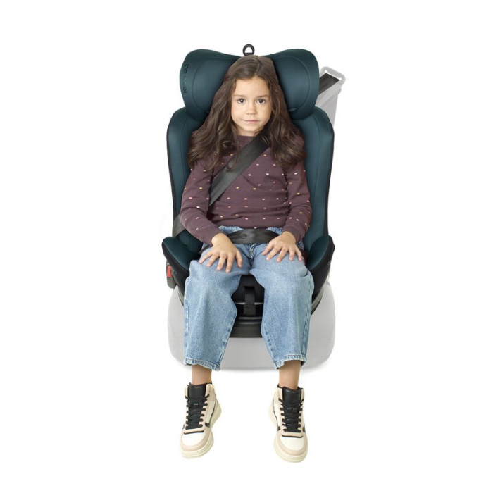 Scaun auto, Be Cool, Easy I-Size, Rotire 360 grade, 40 - 150 cm, 0 - 36 kg, Cu Isofix si Centura Top Tether, Conform cu standardul european de securitate ECE R129, Be Petrol [13]