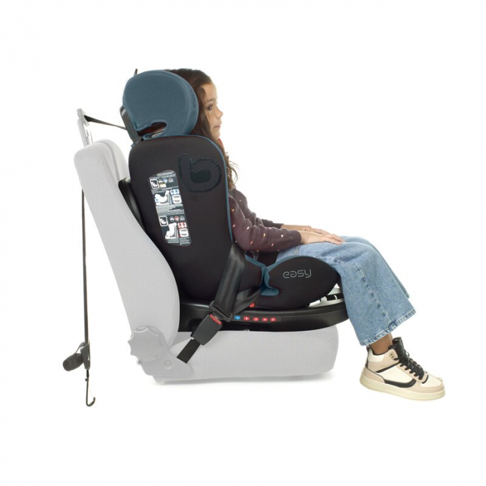 Scaun auto, Be Cool, Easy I-Size, Rotire 360 grade, 40 - 150 cm, 0 - 36 kg, Cu Isofix si Centura Top Tether, Conform cu standardul european de securitate ECE R129, Be Petrol [23]