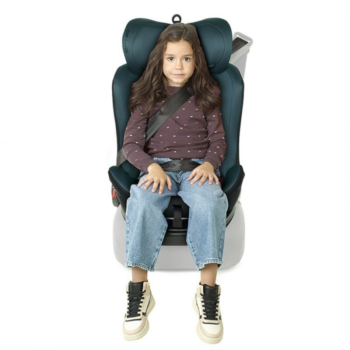 Scaun auto, Be Cool, Easy I-Size, Rotire 360 grade, 40 - 150 cm, 0 - 36 kg, Cu Isofix si Centura Top Tether, Conform cu standardul european de securitate ECE R129, Antracita [13]