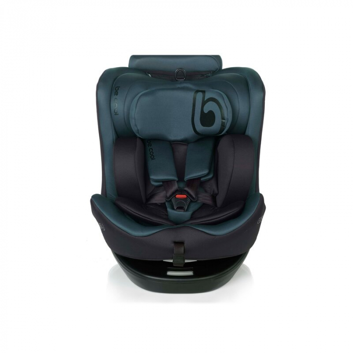 Scaun auto, Be Cool, Easy I-Size, Rotire 360 grade, 40 - 150 cm, 0 - 36 kg, Cu Isofix si Centura Top Tether, Conform cu standardul european de securitate ECE R129, Be Petrol [2]
