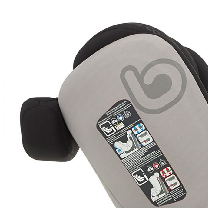 Scaun auto, Be Cool, Easy I-Size, Rotire 360 grade, 40 - 150 cm, 0 - 36 kg, Cu Isofix si Centura Top Tether, Conform cu standardul european de securitate ECE R129, Antracita [6]