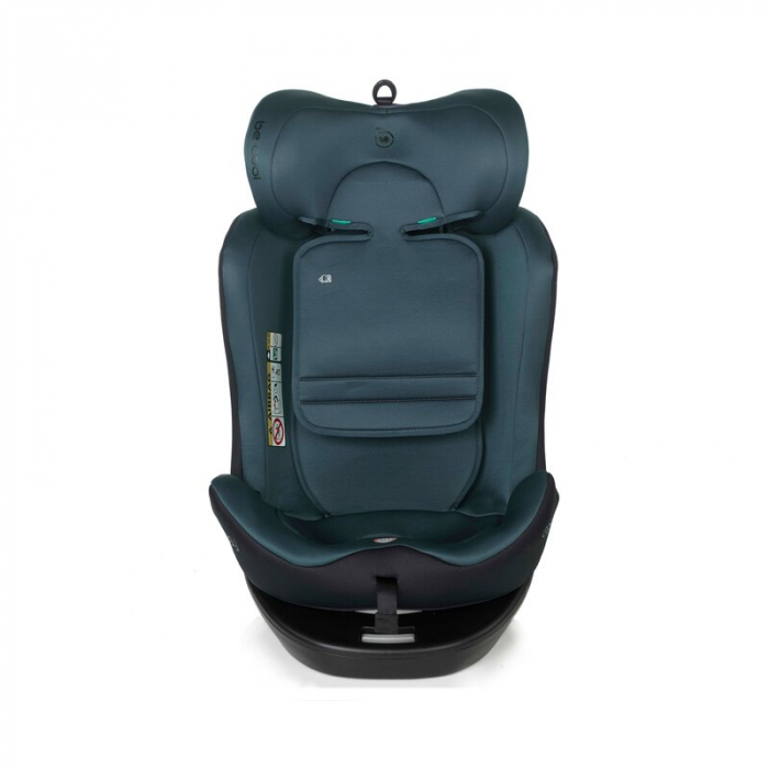 Scaun auto, Be Cool, Easy I-Size, Rotire 360 grade, 40 - 150 cm, 0 - 36 kg, Cu Isofix si Centura Top Tether, Conform cu standardul european de securitate ECE R129, Be Petrol [6]