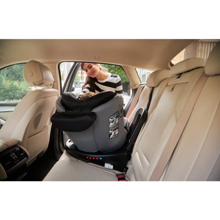 Scaun auto, Be Cool, Easy I-Size, Rotire 360 grade, 40 - 150 cm, 0 - 36 kg, Cu Isofix si Centura Top Tether, Conform cu standardul european de securitate ECE R129, Be Petrol [24]