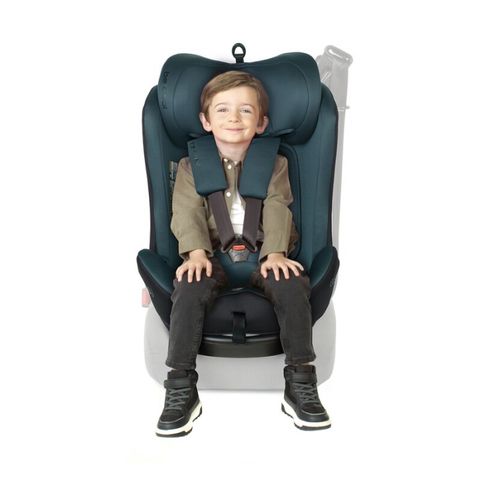 Scaun auto, Be Cool, Easy I-Size, Rotire 360 grade, 40 - 150 cm, 0 - 36 kg, Cu Isofix si Centura Top Tether, Conform cu standardul european de securitate ECE R129, Be Petrol [15]