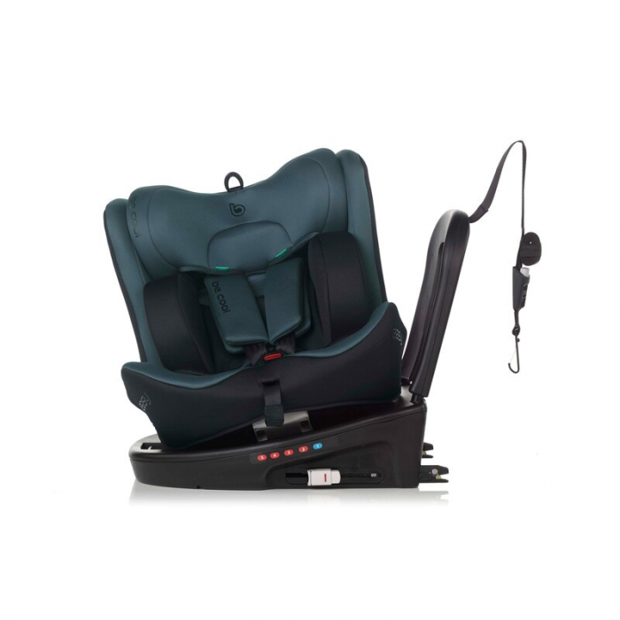 Scaun auto, Be Cool, Easy I-Size, Rotire 360 grade, 40 - 150 cm, 0 - 36 kg, Cu Isofix si Centura Top Tether, Conform cu standardul european de securitate ECE R129, Be Petrol [4]