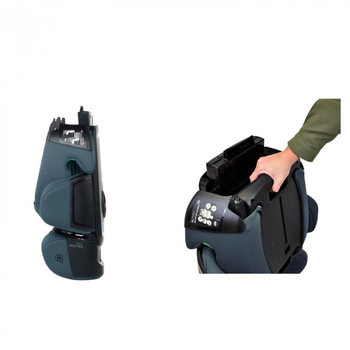 Scaun auto, Be Cool, Foldy, I-Size, Cu sistem isofix, Pliabil, 100-150 cm, 4-12 ani, Conform cu standardul european de securitate ECE R129, Be Petrol [20]
