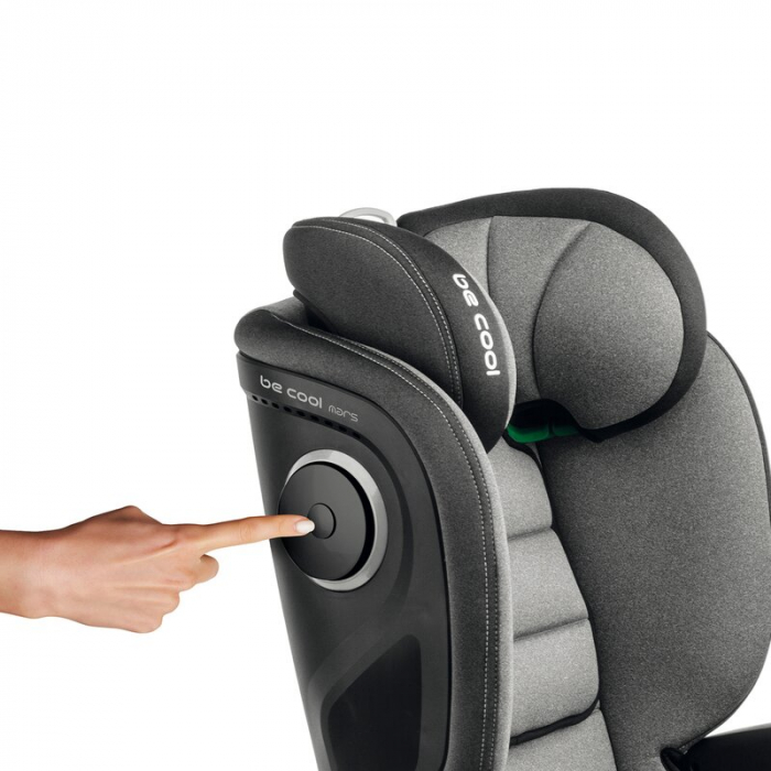 Scaun auto, Be Cool, Mars, I-Size, 100-150 cm, 4-12 ani, Cu isofix, Protectie superioara in caz de impact lateral - SPS, Cu tetiera reglabila, Conform cu standardul european de securitate ECE R129, Ir [8]
