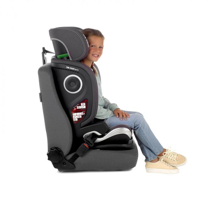 Scaun auto, Be Cool, Mars I-Size, 100-150 cm, 4-12 ani, Cu isofix, Protectie superioara in caz de impact lateral - SPS, Cu tetiera reglabila, Conform cu standardul european de securitate ECE R129, Dar [10]