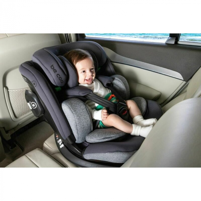 Scaun auto, Be Cool, Wagon I-Size, Rotire 360 grade, 40 - 150 cm, 0 - 36 kg, Cu Isofix si picior stabilizator, Cu protectie laterala de siguranta, Conform cu standardul european de securitate ECE R129 [5]