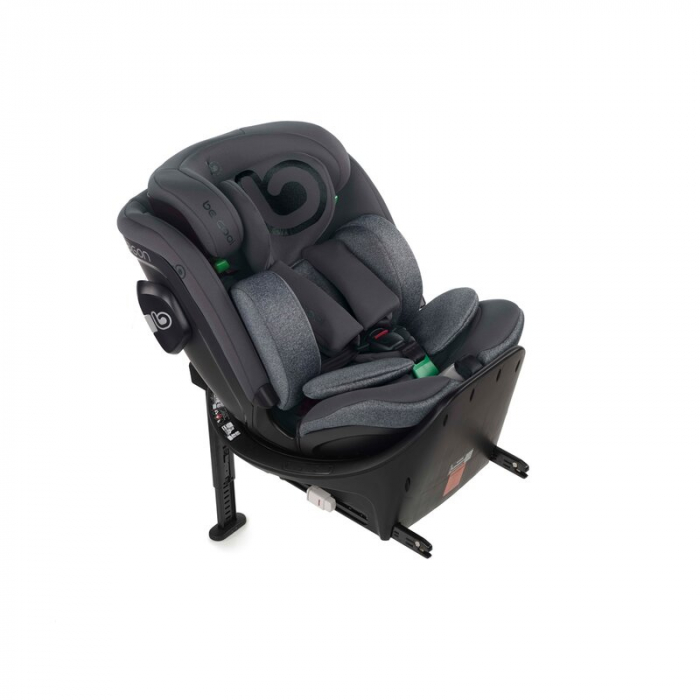 Scaun auto, Be Cool, Wagon I-Size, Rotire 360 grade, 40 - 150 cm, 0 - 36 kg, Cu Isofix si picior stabilizator, Cu protectie laterala de siguranta, Conform cu standardul european de securitate ECE R129 [1]