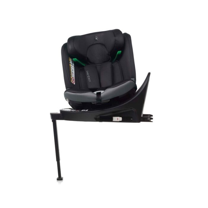 Scaun auto, Be Cool, Wagon I-Size, Rotire 360 grade, 40 - 150 cm, 0 - 36 kg, Cu Isofix si picior stabilizator, Cu protectie laterala de siguranta, Conform cu standardul european de securitate ECE R129 [22]