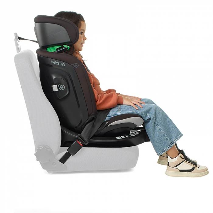 Scaun auto, Be Cool, Wagon I-Size, Rotire 360 grade, 40 - 150 cm, 0 - 36 kg, Cu Isofix si picior stabilizator, Cu protectie laterala de siguranta, Conform cu standardul european de securitate ECE R129 [8]