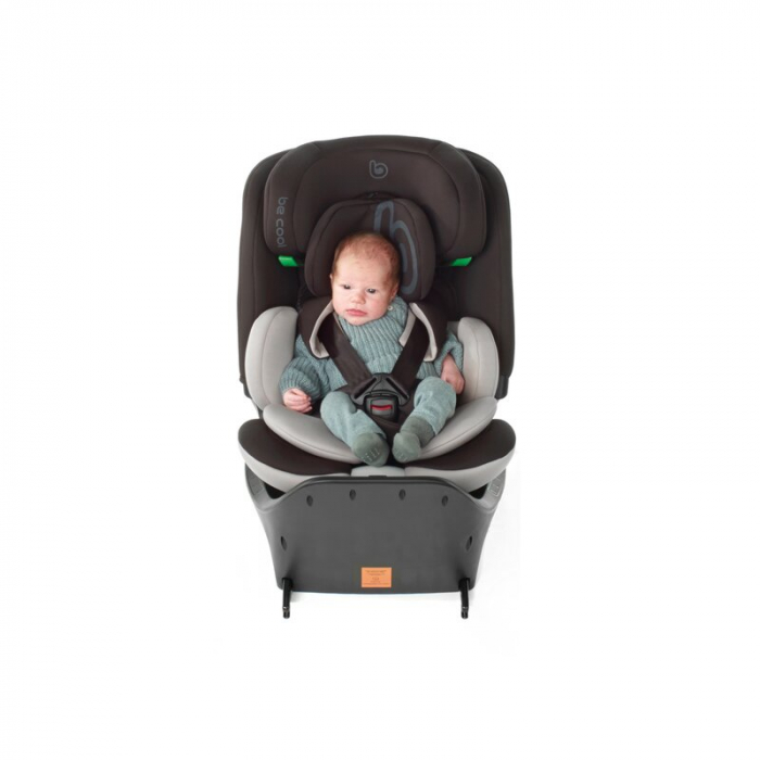 Scaun auto, Be Cool, Wagon I-Size, Rotire 360 grade, 40 - 150 cm, 0 - 36 kg, Cu Isofix si picior stabilizator, Cu protectie laterala de siguranta, Conform cu standardul european de securitate ECE R129 [10]