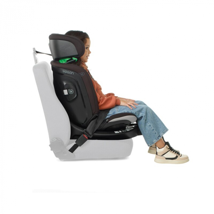 Scaun auto, Be Cool, Wagon I-Size, Rotire 360 grade, 40 - 150 cm, 0 - 36 kg, Cu Isofix si picior stabilizator, Cu protectie laterala de siguranta, Conform cu standardul european de securitate ECE R129 [14]