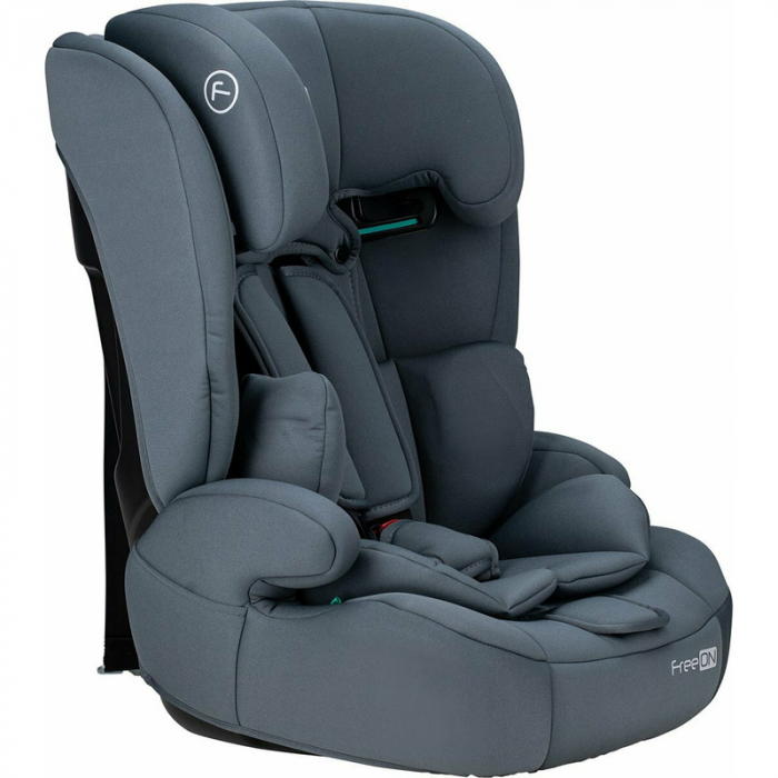 Scaun auto, FreeON, Uran, Pentru copii, I-Size, 76 - 150 cm/ 1 - 12 ani, Cu tetiera reglabila in 14 pozitii, Conform cu standardul european de securitate ECE R129, Dark Grey [14]