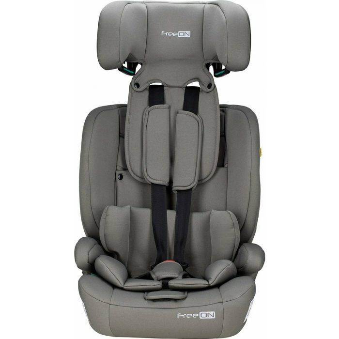 Scaun auto, FreeON, Uran, Pentru copii, I-Size, 76 - 150 cm/ 1 - 12 ani, Cu tetiera reglabila in 14 pozitii, Conform cu standardul european de securitate ECE R129, Khaki Grey [5]